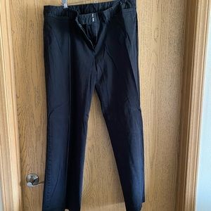 Attention Black Cotton/Spandex Casual Pants w/Front & Back Pockets, Size 18